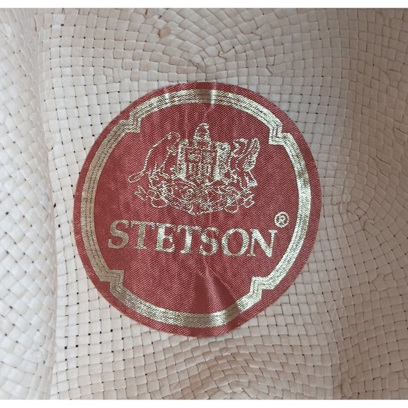 Stetson Stark & Legum Straw Cowboy Hat Sun Belt S2962 Dune Size Medium - Picture 7 of 10